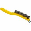 Bsc Preferred Rubbermaid Wire Brush with Scraper - 14'', 12PK BRSH1450